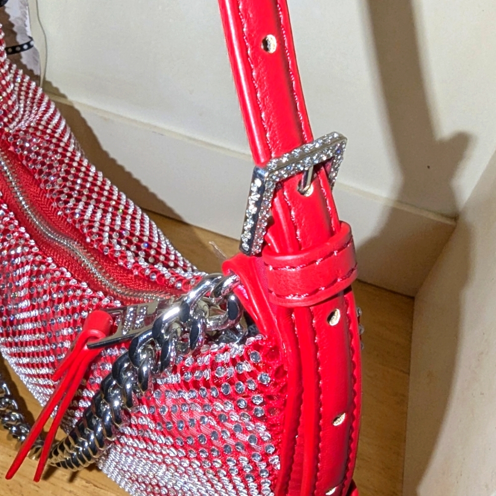 Steve Madden Sparkling Red Dreamin Bag Multi - Picture 5 of 8